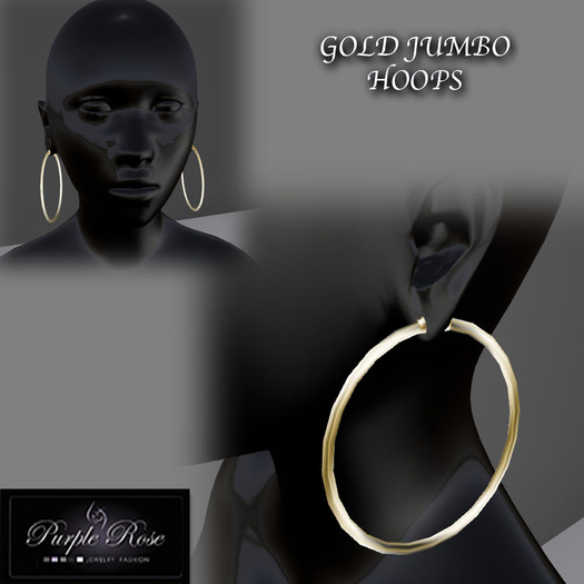 MP**(PRJ) GOLD JUMBO HOOPS