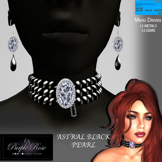 MP**PR JEWELRY BLACK PEARL ASTRAL SET