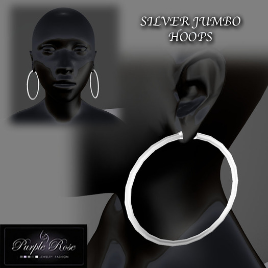 MP**(PRJ) SILVER JUMBO HOOPS