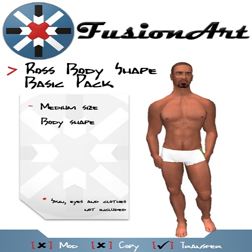 Fusion Art Body Shape - Ross Basic Pack