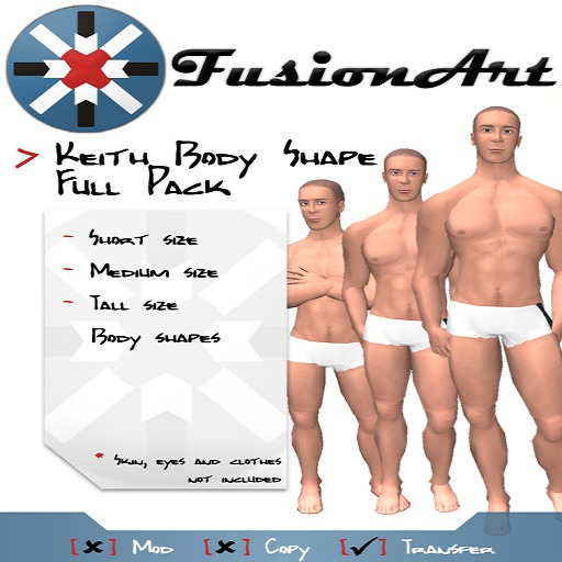 Fusion Art Body Shape - Keith Full Pack