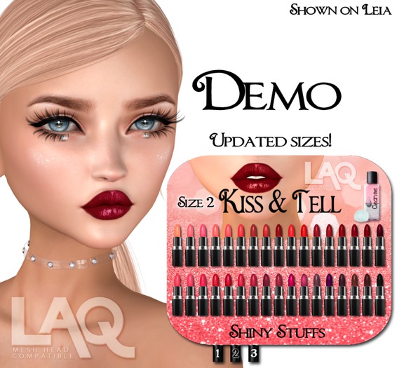 ~Shiny Stuffs~ DEMO LAQ Kiss&Tell Appliers