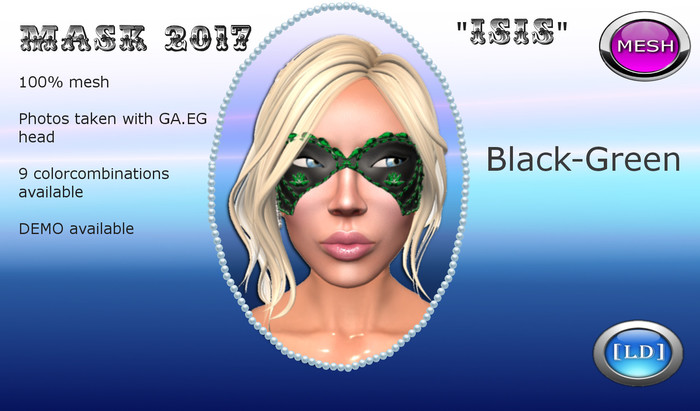 Mask 2017 Black_Green Isis