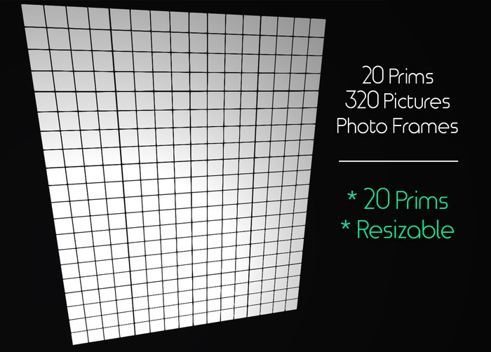 LMF 20 Prims 320 Pictures Photo Frames