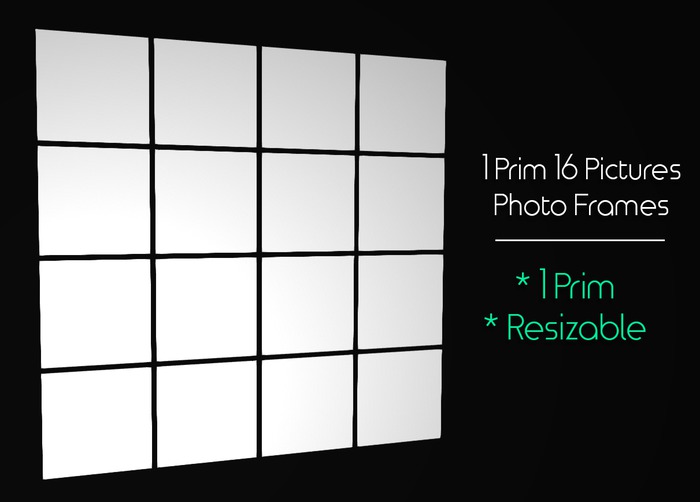 Second Life Marketplace 1 Land Impact 16 Pictures Photo Frames