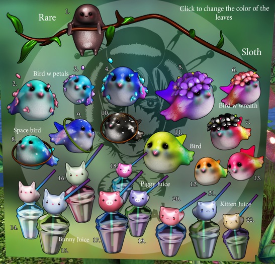 1.Yokai - Spring Walk - Sloth RARE