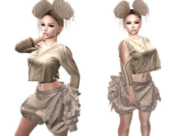 !gO! Haruko  SET shirt - 1+ shorts - 1 slink physique