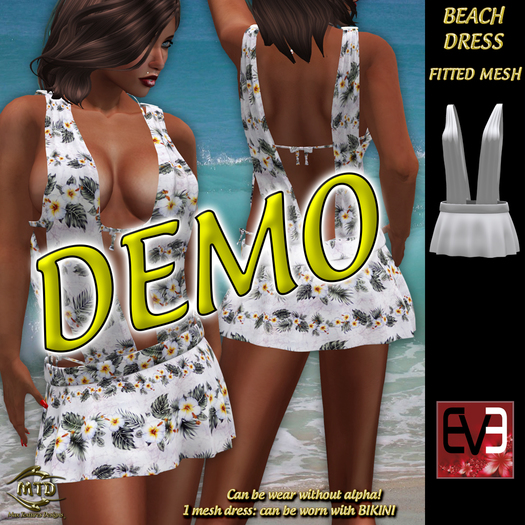 DEMO - BEACH DRESS - FITTED MESH - EVE PULPY & SLIM