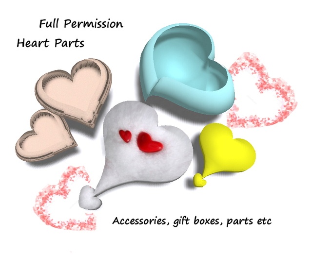 Mesh Heart Parts Full Permissions Box