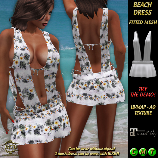 BEACH DRESS - FITTED MESH - FULL PERM - MAITREYA