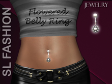 Flowered Belly Ring