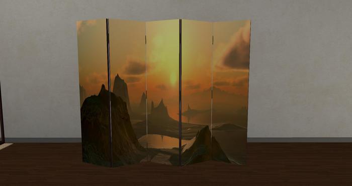Room Divider Landscape Mountains