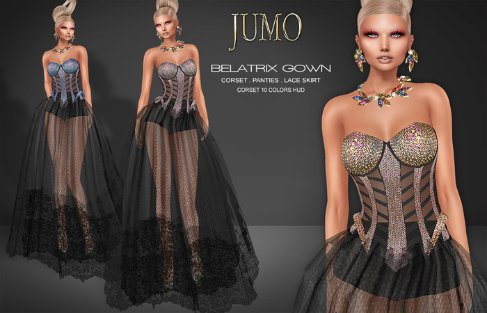 .:JUMO:. Belatrix Gown - Maitreya Belleza Slink - ADD ME