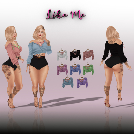 .: LikeMe :. Samantha Lace Top {Fatpack}