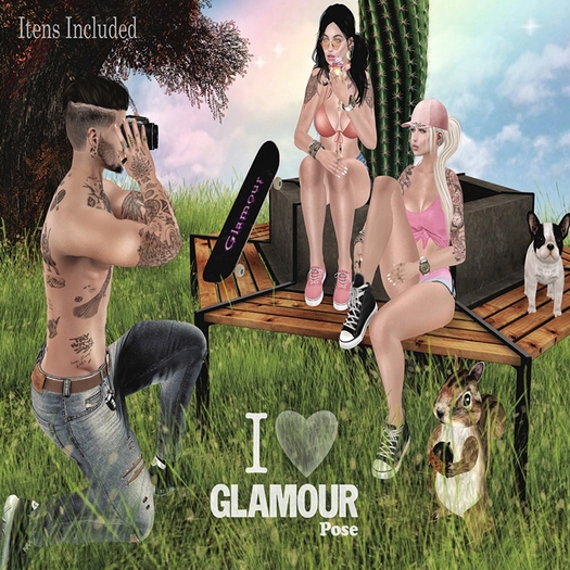 .:GR:. Friends Pose Park Bench