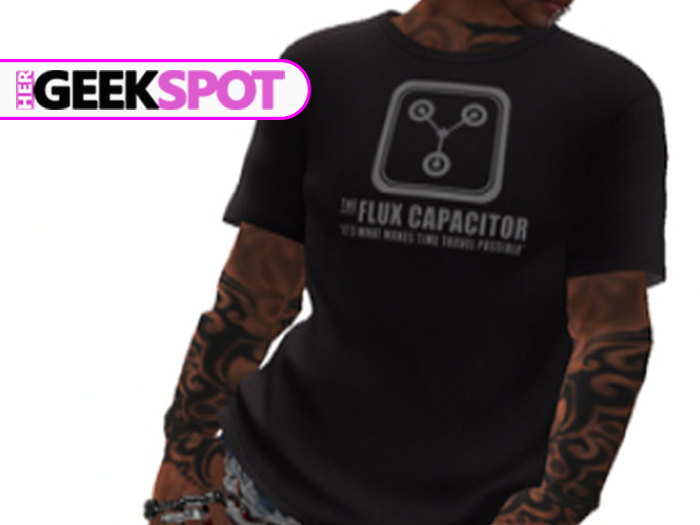 Her Geek Spot - Mens Mesh Flux Capacitor T Shirt