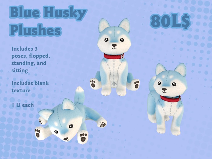Liminality- Blue Husky Plushes