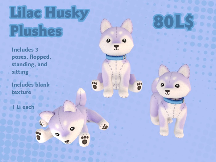 Liminality- Lilac Husky Plushes
