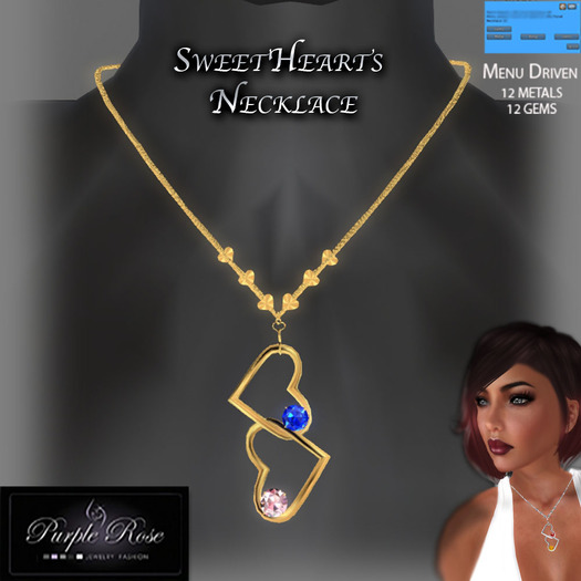MP**PR JEWELRY SWEETHEARTS II GEMS NECKLACE