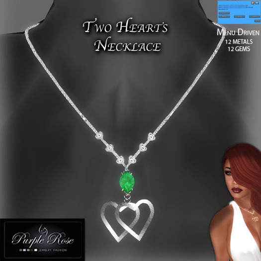 MP**PR JEWELRY TWOHEARTS NECKLACE