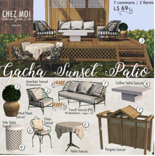 Couch Sunset (PG) * CHEZ MOI RARE