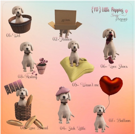 {YD} Little Puppies - Love Bread RARE