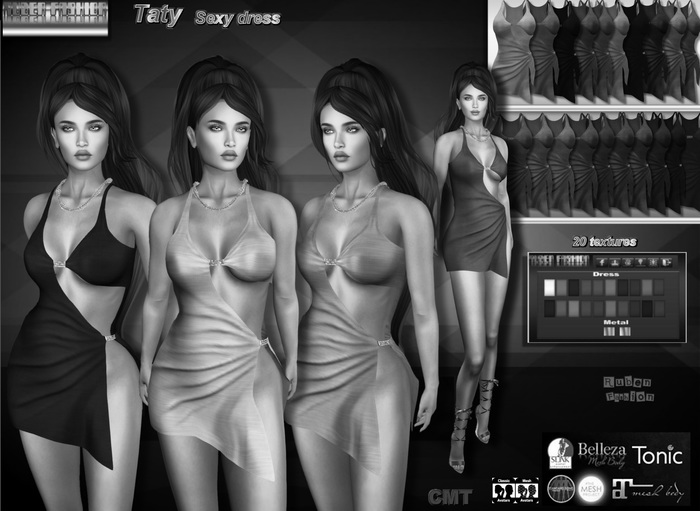 DEMO R.F. *Mesh line*  TATY DRESS - BOX