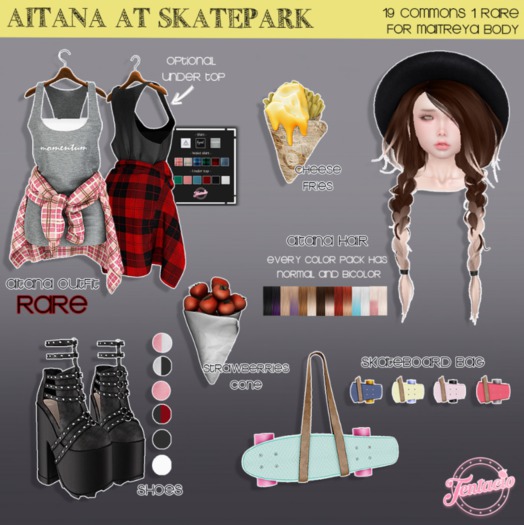 *Tentacio* Aitana at skatepark skateboard bag yellow