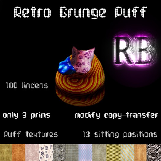 Retro Grunge Puff RB BOX