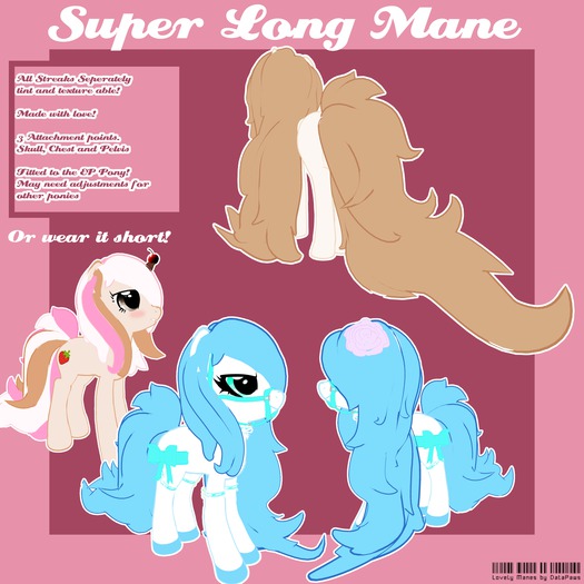 *PPP* Super Long Mane and Tail set
