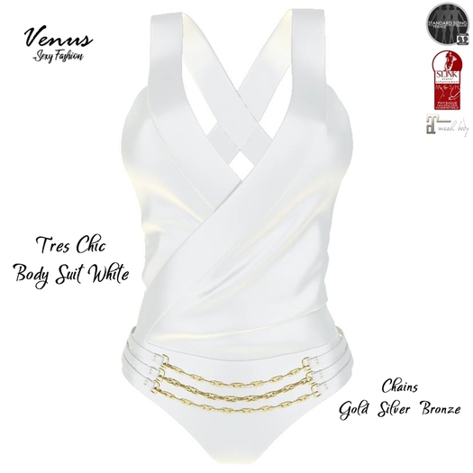 Tres Chic Body Suit White