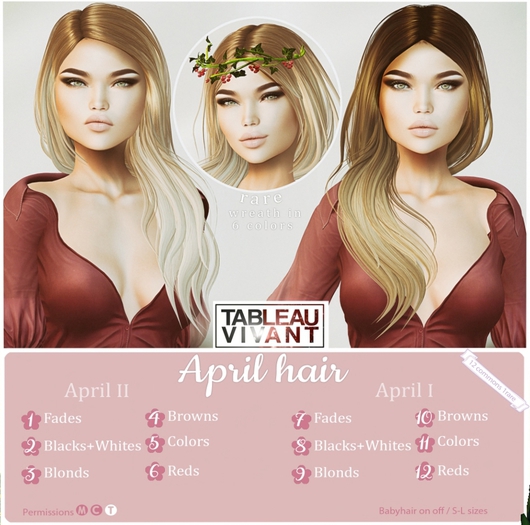 Tableau Vivant \\ April II - Reds