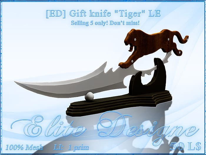 [ED] Gift knife "Tiger" LE