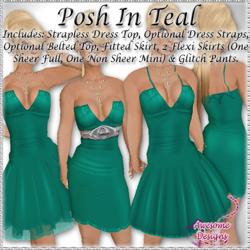*Awesome Designs Posh In Teal