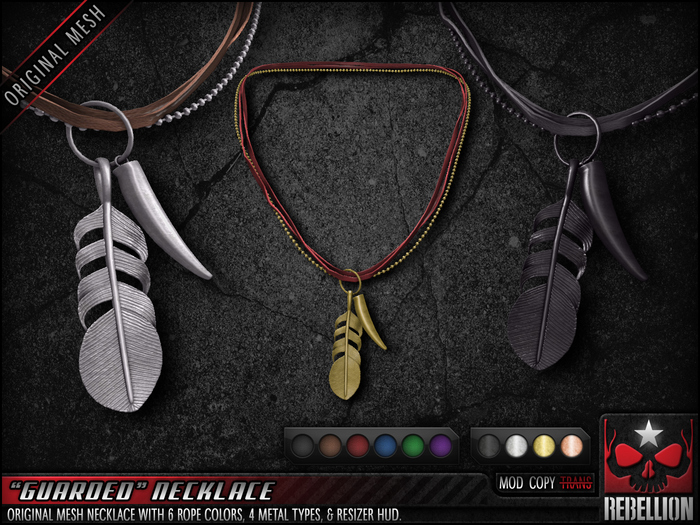 = REBELLION = "GUARDED" NECKLACE