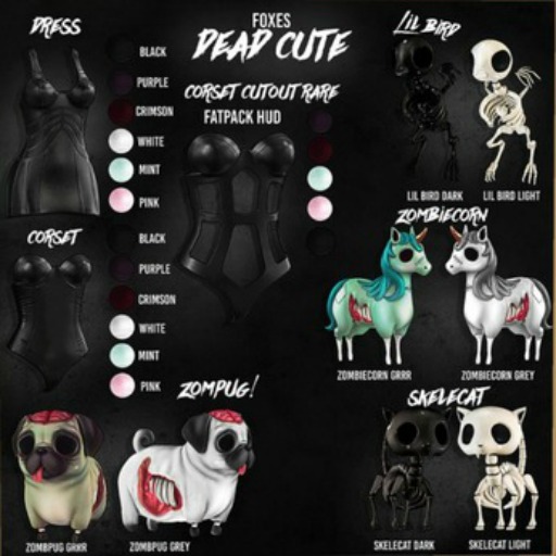 Foxes - Dead Cute - Corset - Purple [box]