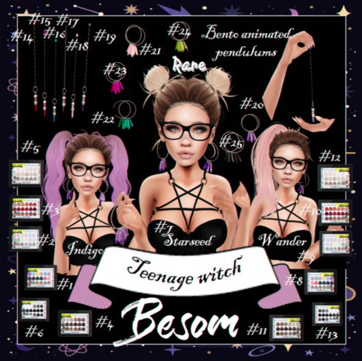 *Besom Hair~ Star seed #7 RARE ALL