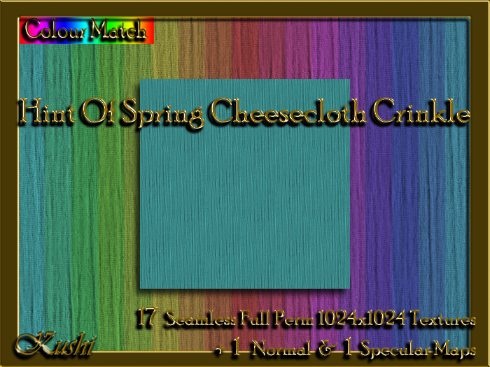 Hint Of Spring Cheesecloth Crinkle Textures