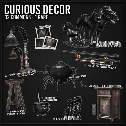 AsteroidBox. Curious Decor - Spinal Lamp - Copper