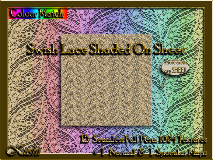 !Kushi! SwishLaceShadedOnSheer Textures -WEAR TO UNPACK