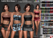 R.F. - Mesh Line - Astrid Minidress 2 Plain/Printed with hud 