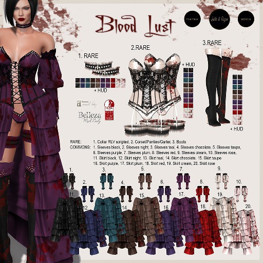 S&P Blood Lust Skirt rose (rez to unpack)
