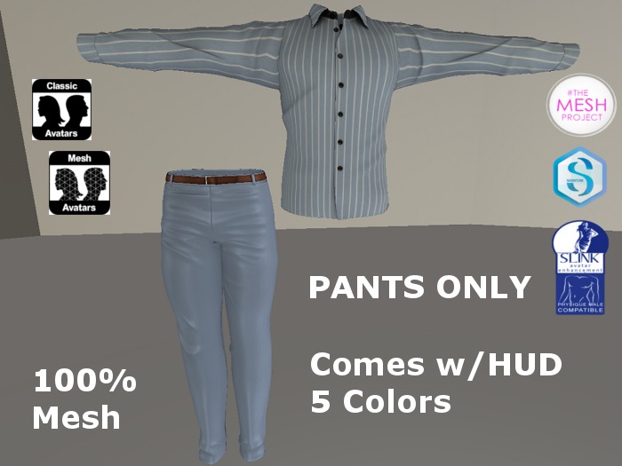 [DF]- Mesh Men Formal Pants w/HUD