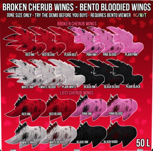 [M.O.R] lost cherub wings : (boxed) PINK INK