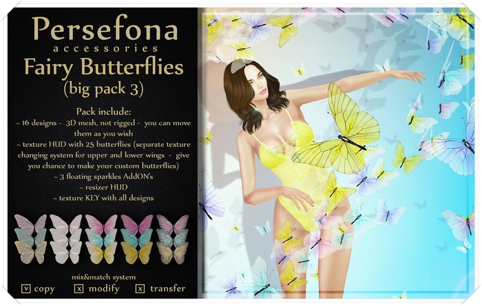 Persefona Fairy Butterflies (big pack 3)