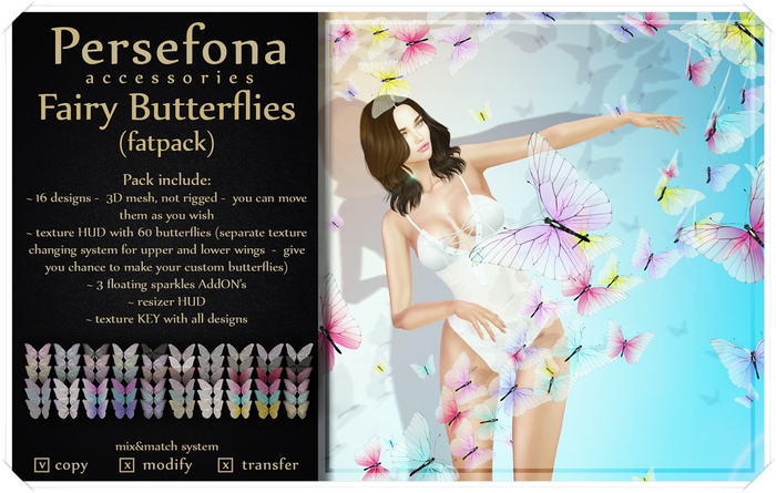 Persefona Fairy Butterflies (fatpack)