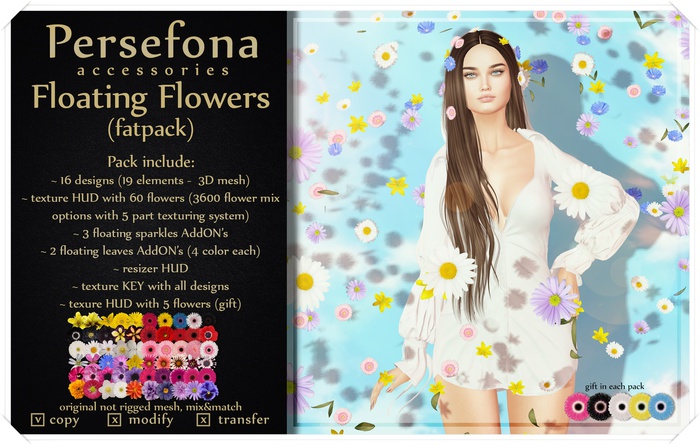 Persefona Floating Flowers (fatpack)