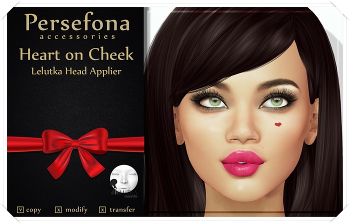 Persefona Small Heart on Cheek - Lelutka Bento Heads