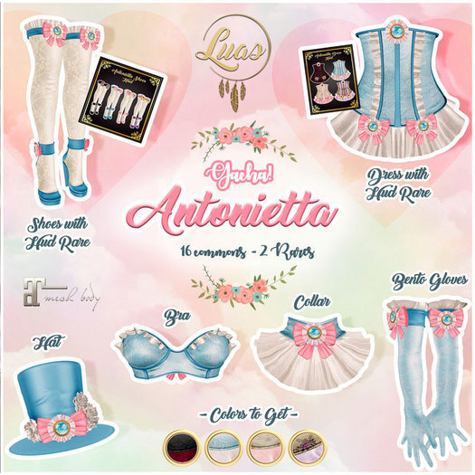 Luas Antonietta Gloves Pink & Beige