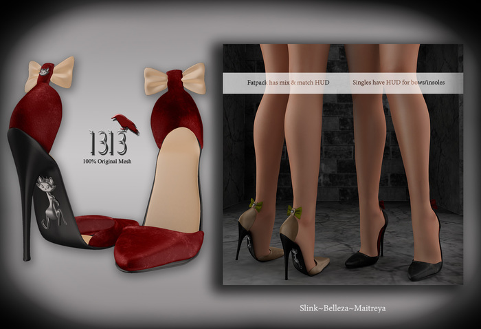 (*<*) 1313 Princess Purr Pumps - Red